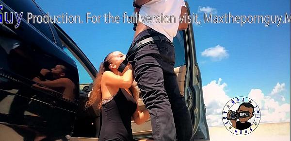  PIPE1 Jasmine gives Public Blowjob ALMOST CAUGHT!!! -MaxThePornGuy